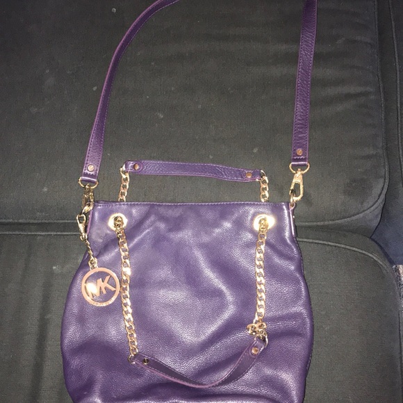 michael kors plum purse